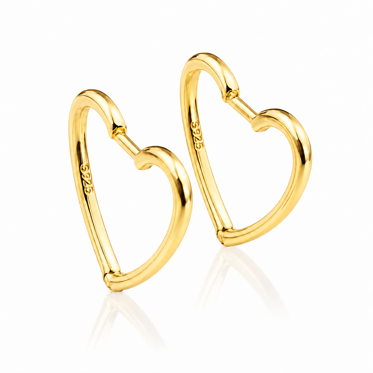 Cercei Rotunzi din Argint 925 Placați cu Aur 14K – Eleganță Minimalistă și Design Modern 2x2 CM. CD591