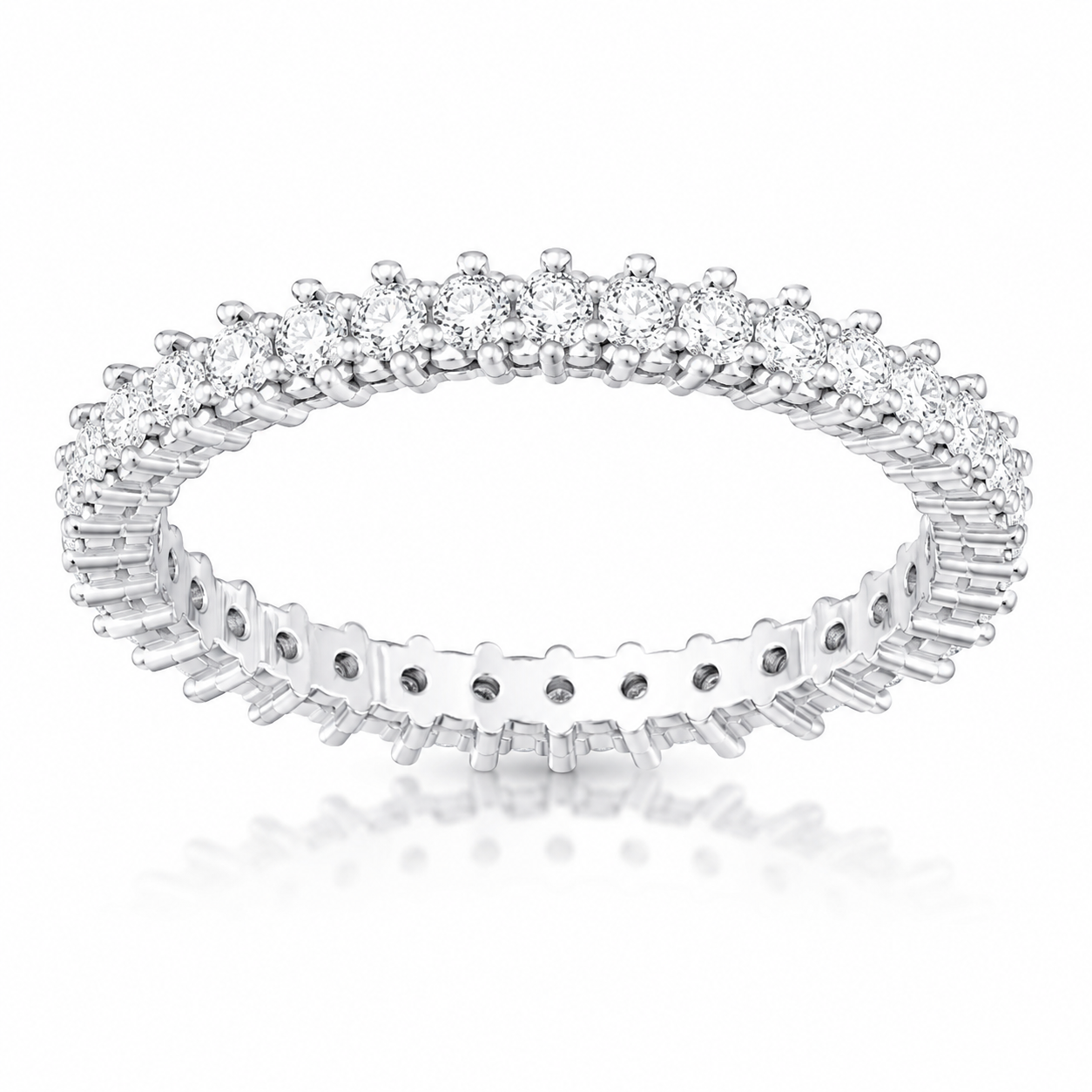 Inel din Argint 925 „Coroana de Lumină” – Eternity cu Zirconii Strălucitoare ID561