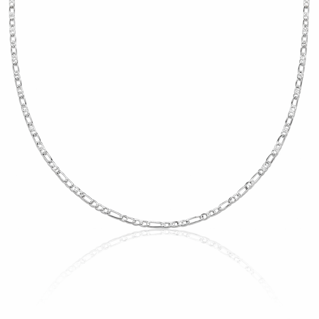 Lantisor din argint 925 unisex model Figaro 2mm