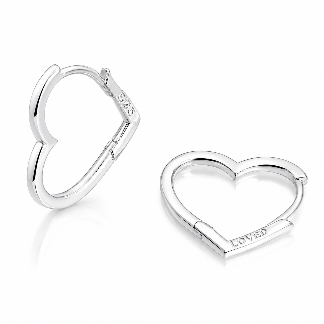 Cercei Inimă din Argint 925 pentru Femei – Eleganță Minimalistă și Simbol al Iubirii Pure. CD594