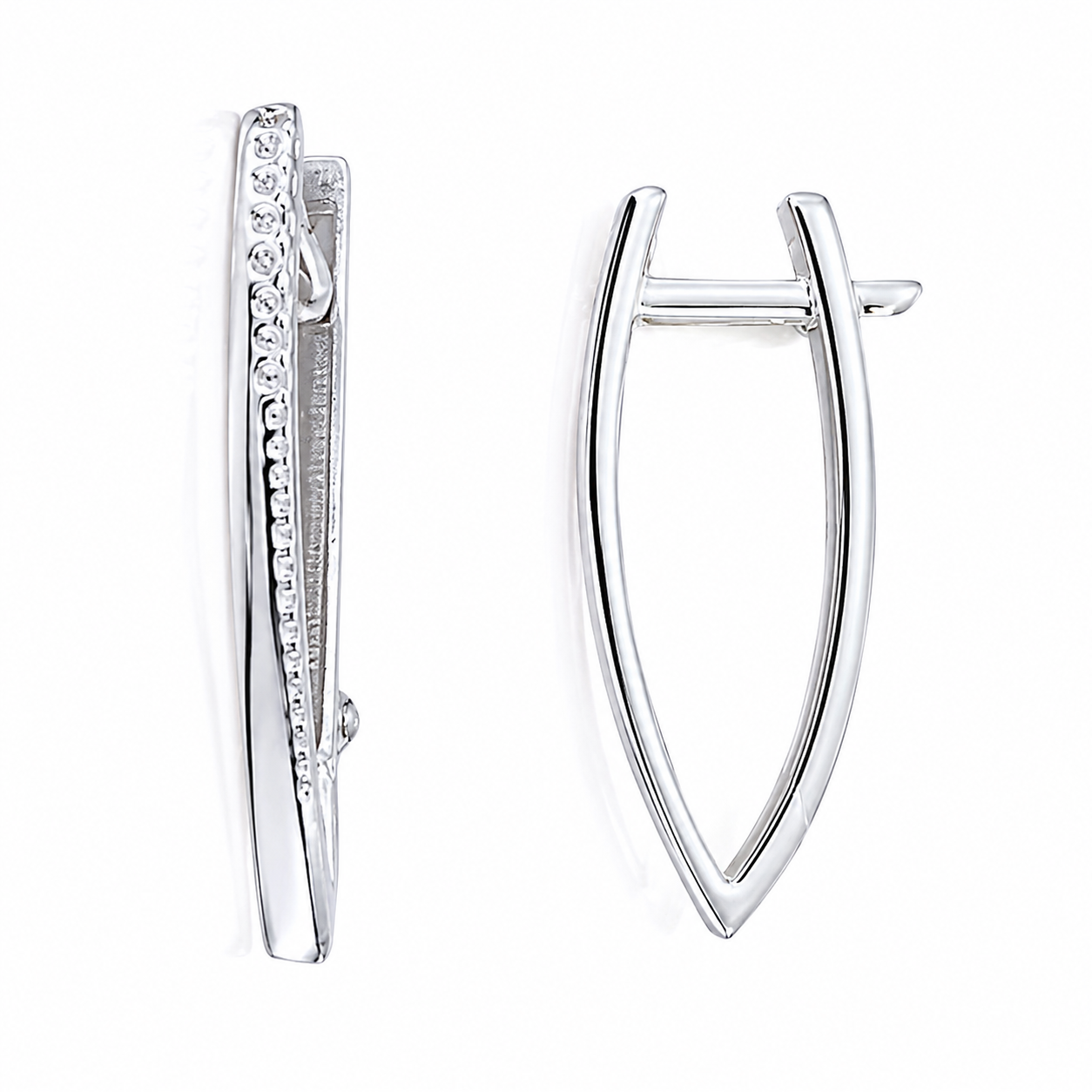 Cercei din Argint 925 „Lumina Doamnei” – Eleganță Fină cu Zirconii Strălucitoare, 2.8 cm. CD610