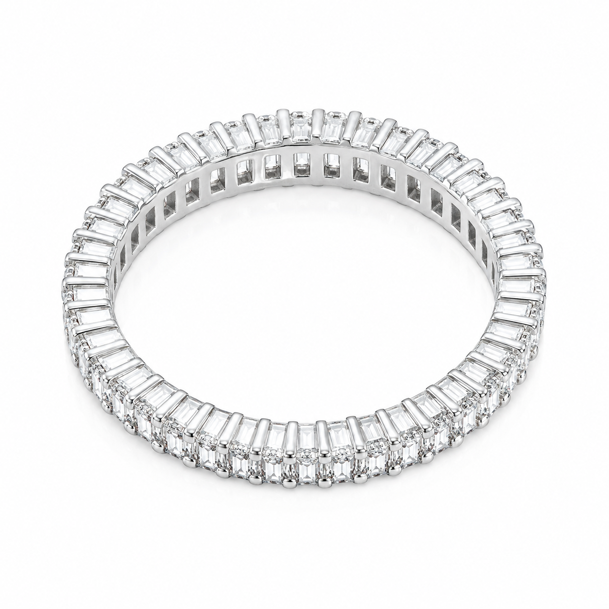 Inel din Argint 925 „Coroana de Lumină” – Eternity cu Zirconii Strălucitoare ID561