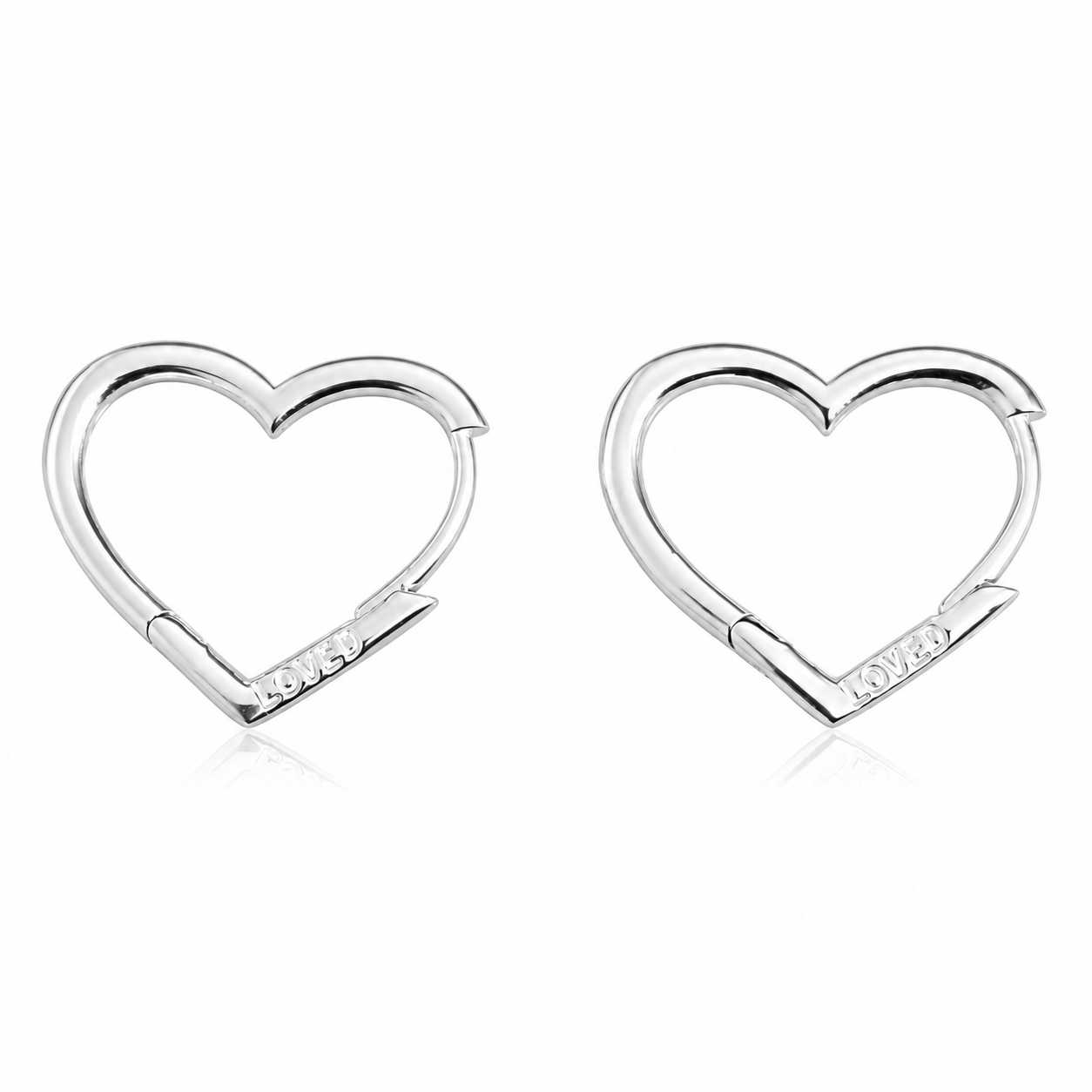 Cercei Inimă din Argint 925 pentru Femei – Eleganță Minimalistă și Simbol al Iubirii Pure. CD594