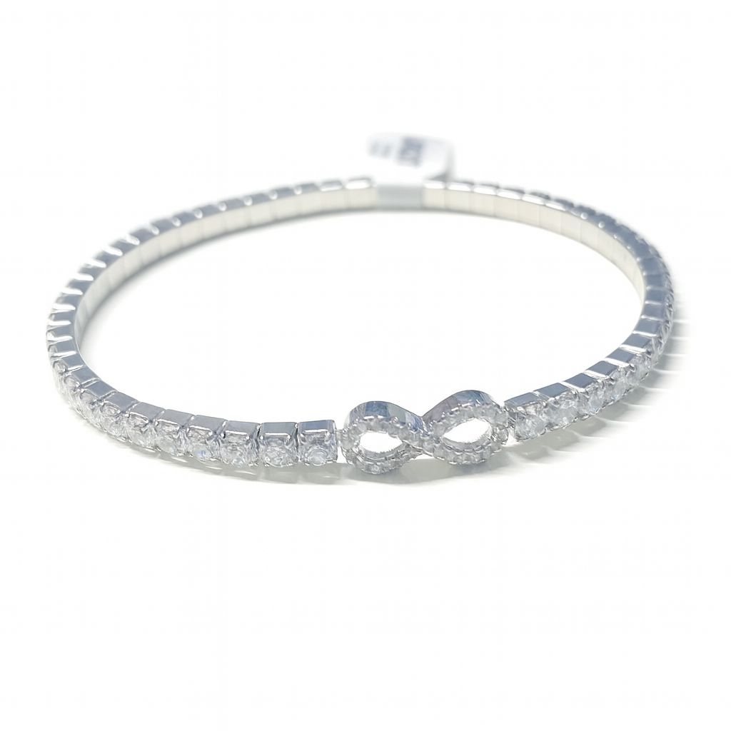 Brățară Tenis Elastică din Argint 925 cu Simbolul Infinit. BD321