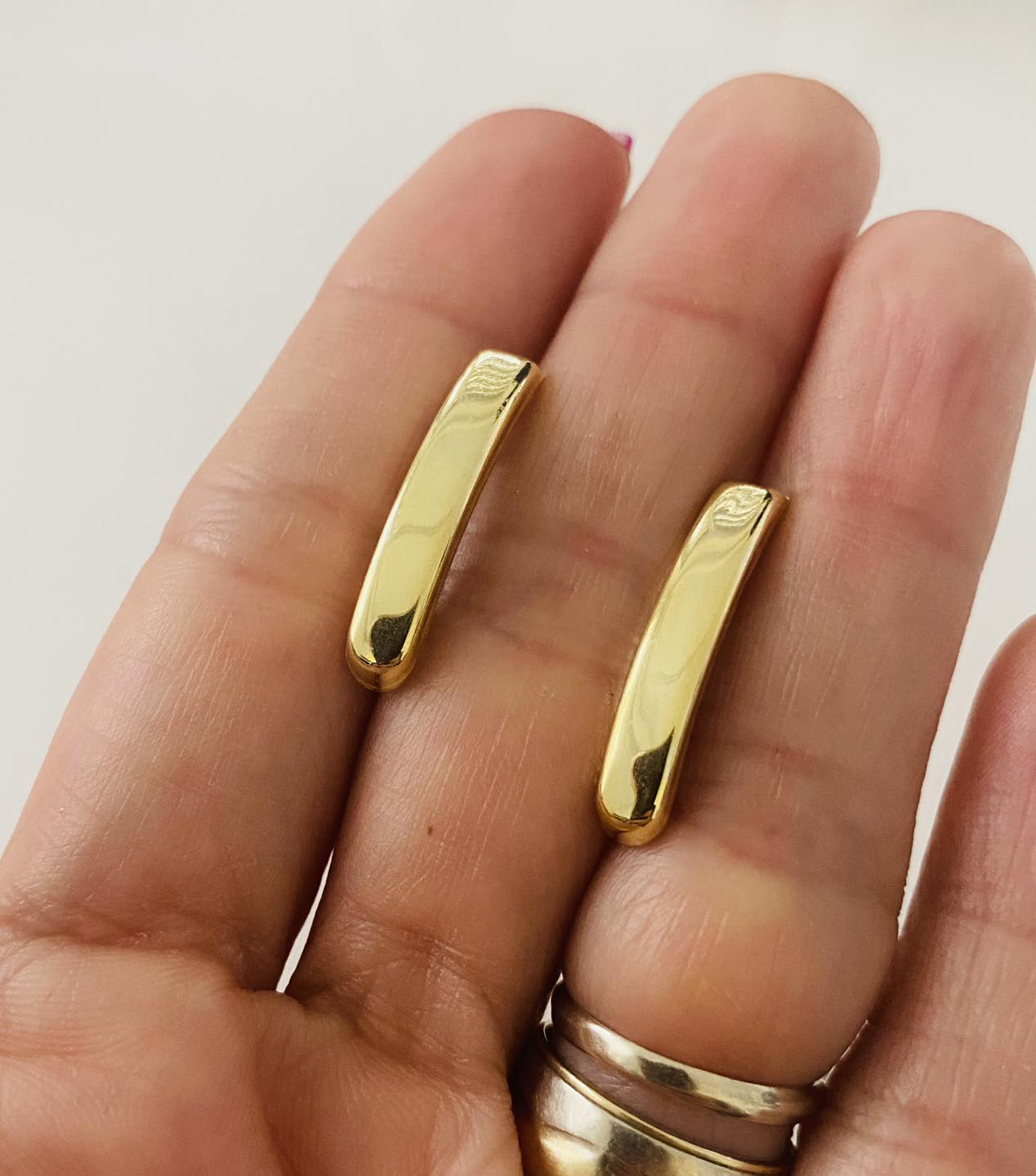 Cercei argint 925 placati cu aur 14k model tortita