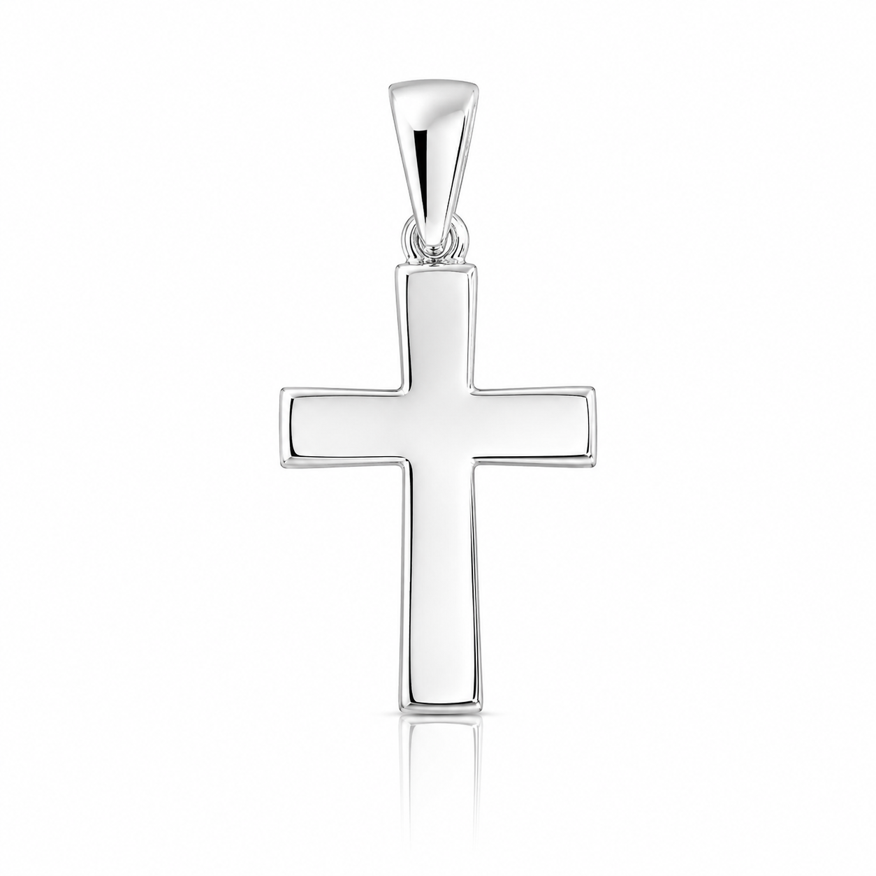 Pandantiv Cruce din Argint 925 „Credința” – 3 g, 18,5 × 13,5 mm  P74