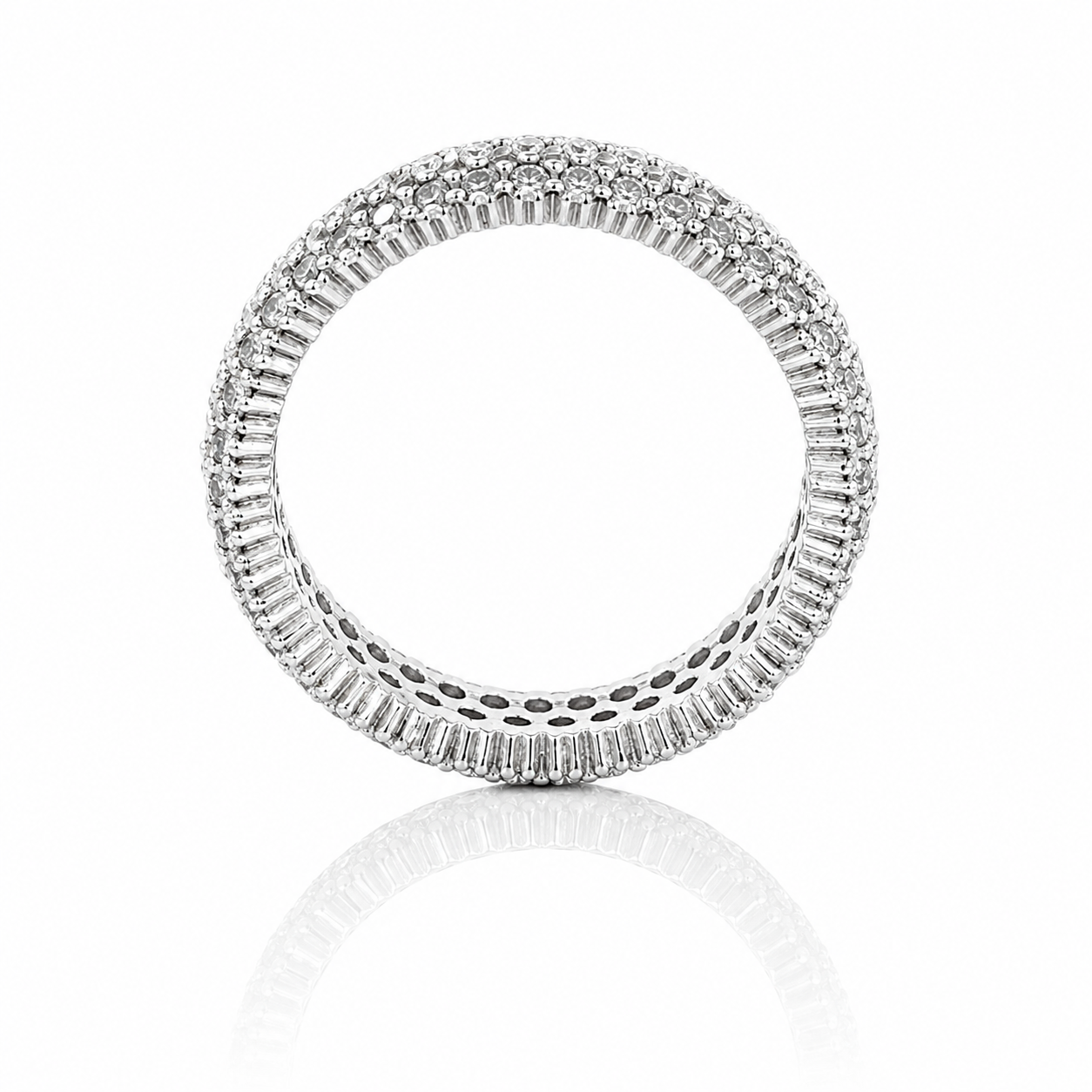 Inel Eternity din Argint 925 „Cercul Infinit” cu Zirconii – Design Strălucitor, 5 g ID569