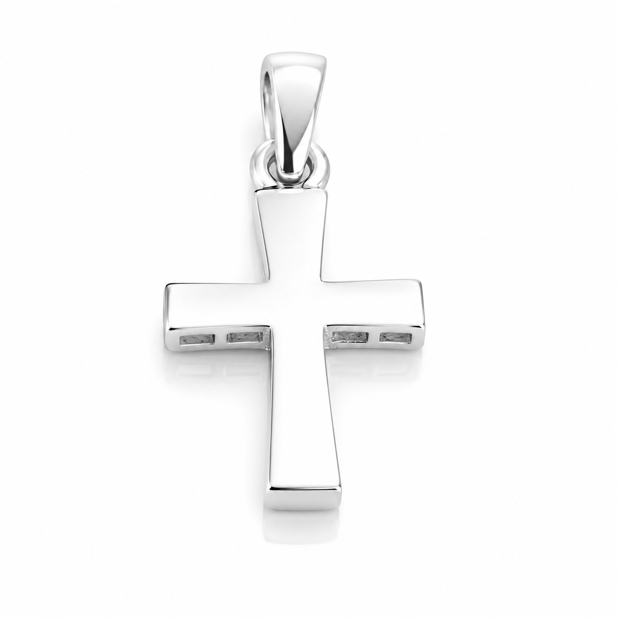 Pandantiv Cruce din Argint 925 „Credința” – 3 g, 18,5 × 13,5 mm  P74