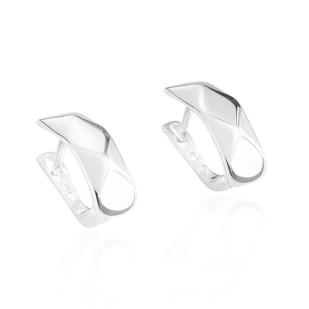 Cercei argint 925 pentru femei, design contemporan Twist – accesorii argint