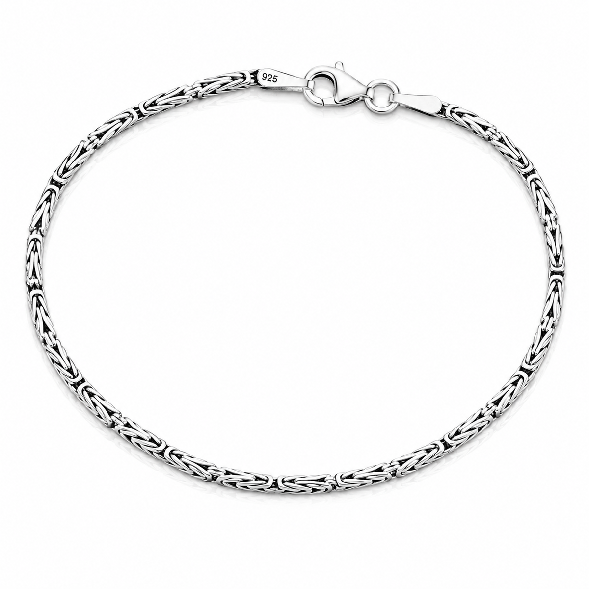 Brățară Bărbătească din Argint 925 „Forța Dacică” – 19 cm, 4 g BB61